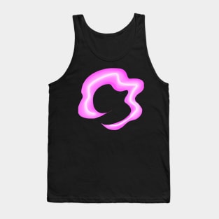 Abstract Hair Art (pink neon sign) Tank Top